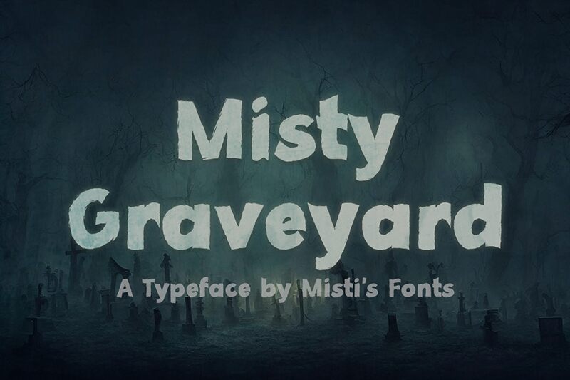 Misty Graveyard Schriftart