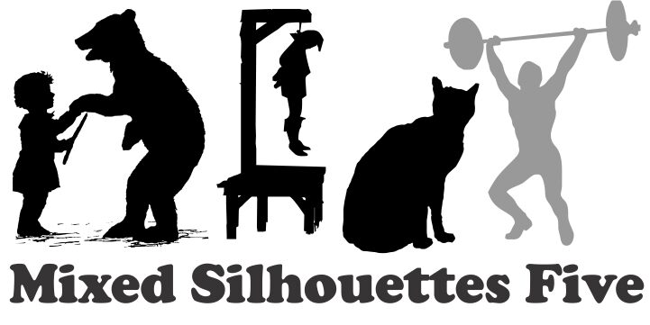 Mixed Silhouettes Five Schriftart