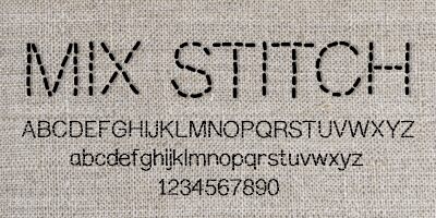 MixStitch Czcionka