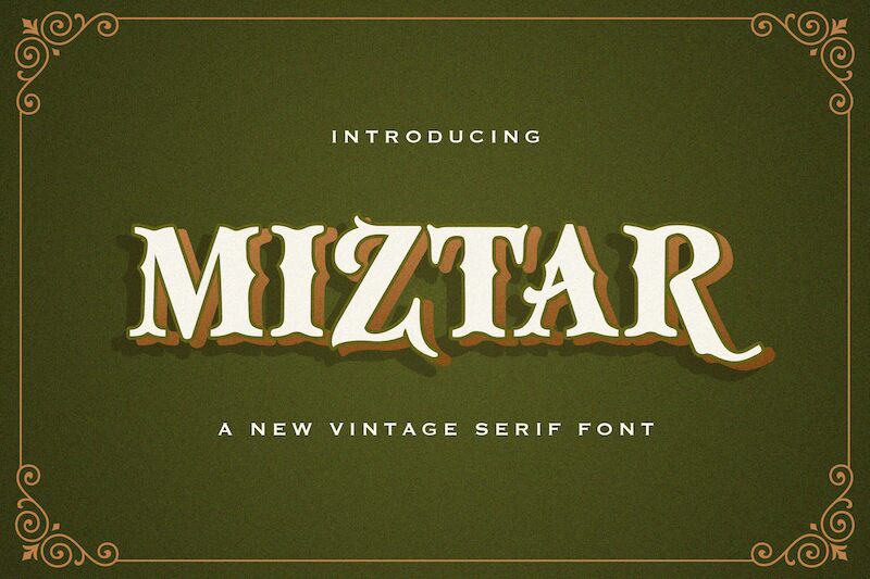 Miztar Schriftart
