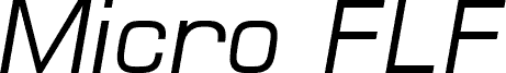 MicroFLF-Italic
