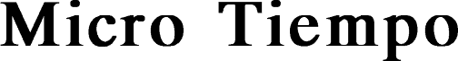 Preview of the MicroTiempo-Normal Bold font