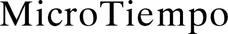 Preview of the MicroTiempo-Normal font
