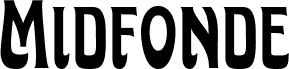 MidfondeDemo 字体