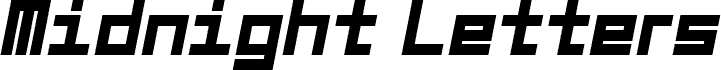 Midnight Letters Italic
