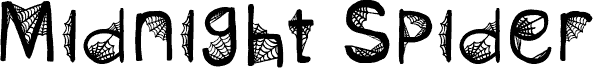 Midnight Spider font