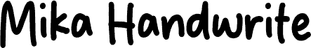 Mika Handwrite font