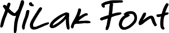 Milak Font Bold