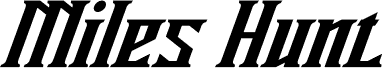 Ukážka písma Miles Hunt Clean Italic