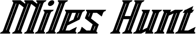 Ukážka písma Miles Hunt Italic