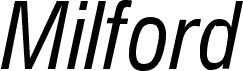 Milford Condensed Italic