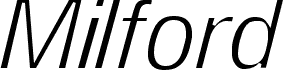 Milford Light Italic