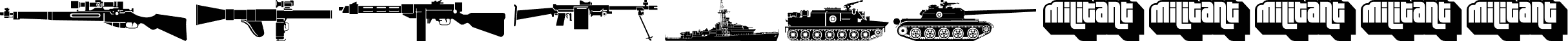 Military dingbats (demo)    Fenotype