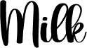 Preview of the Milk font