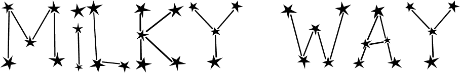 Milky Way font | Fonts2u.com