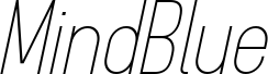 معاينة خط MindBlue Light Italic