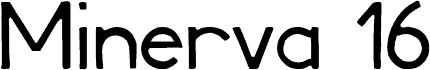 Minerva16 STENCIL font