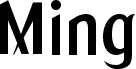 Preview of the Ming font