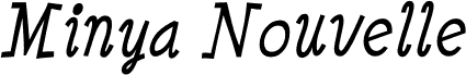 MinyaNouvelle-Italic