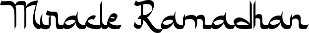 Preview of the Miracle Ramadhan font