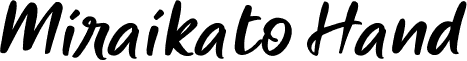 Miraikato Hand PERSONAL USE Italic
