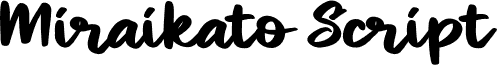 Miraikato Script PERSONAL USE Bold