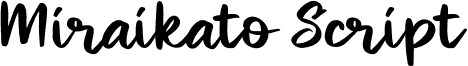 Miraikato Script PERSONAL USE Regular