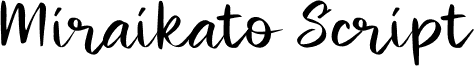 Miraikato Script PERSONAL USE Thin