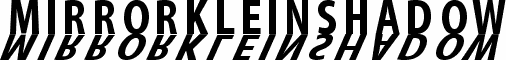 Anteprima del carattere MirrorKleinShadow Bold