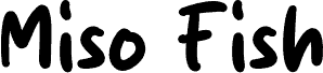 Miso Fish шрифт