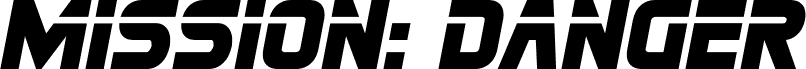 Mission: Danger Semi-Italic