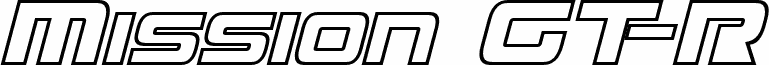 Mission GT-R Hollow Italic
