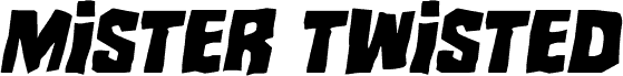 Podgląd czcionki Mister Twisted Italic