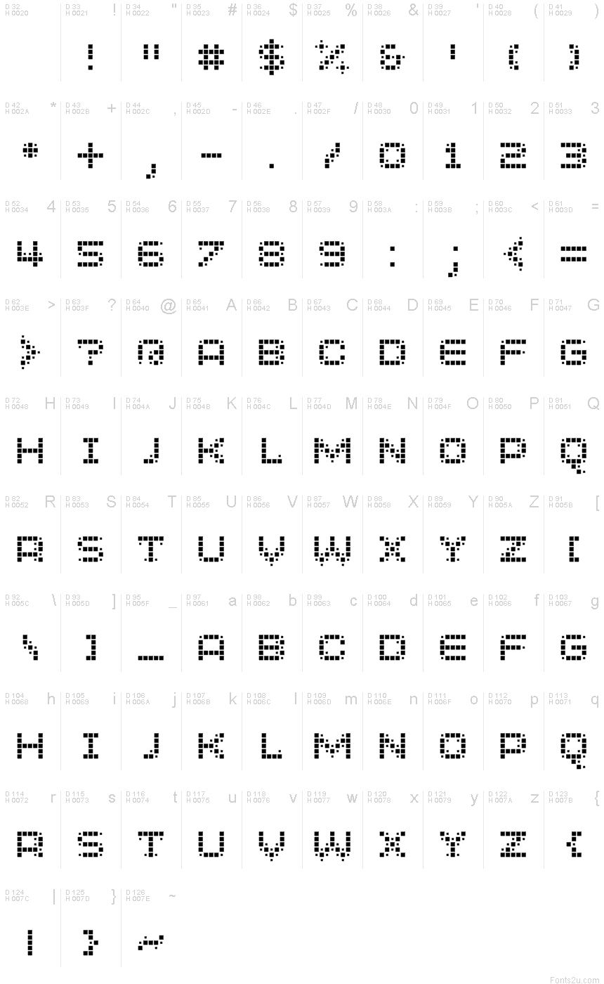 Micro 205 Regular font | Fonts2u.com