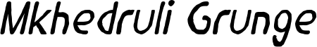Mkhedruli Grunge Italic