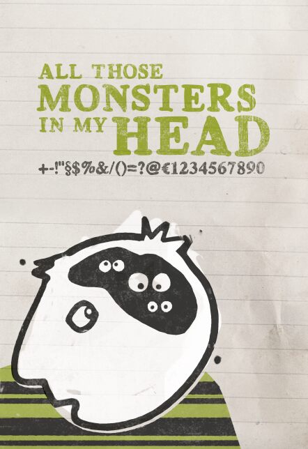 ML monstrolino Schriftart