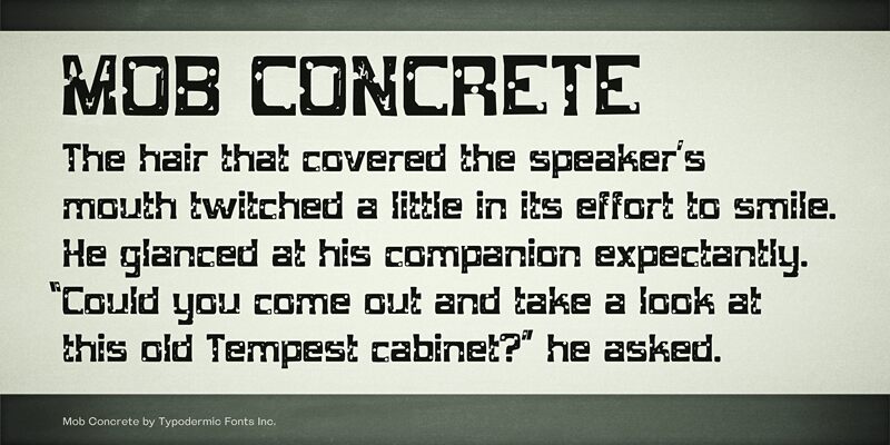 Mob Concrete Schriftart