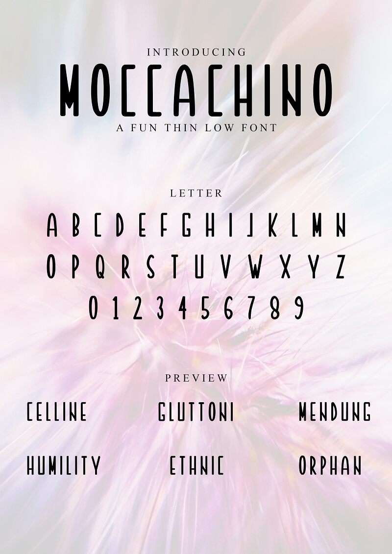 MOCCACHINO Czcionka