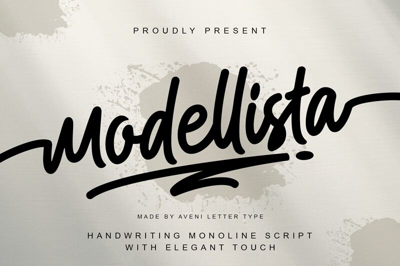 Modellista Schriftart