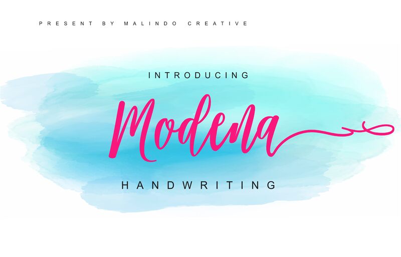 Modena Schriftart