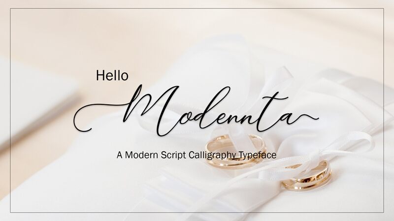 Modennta Schriftart