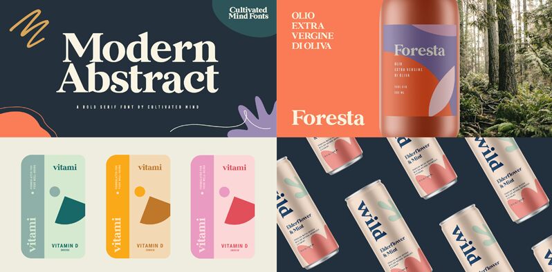Modern Abstract Schriftart