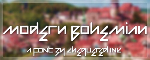 Modern Bohemian Czcionka