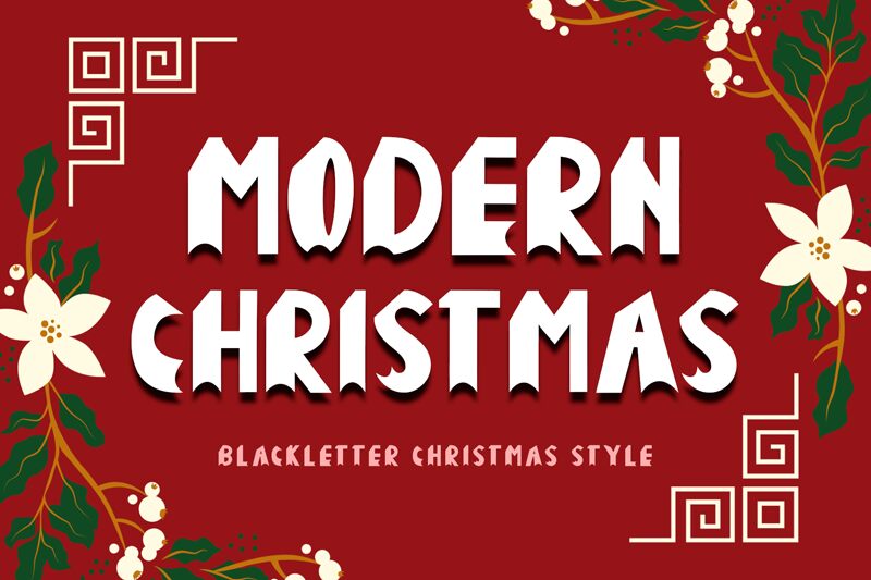 Modern Christmas Шрифт
