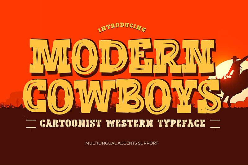 Modern Cowboys Schriftart