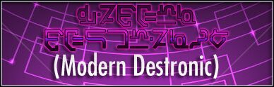 Modern Destronic Schriftart