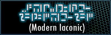 Modern Iaconic Schriftart