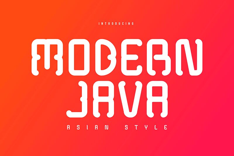 Modern Java Schriftart