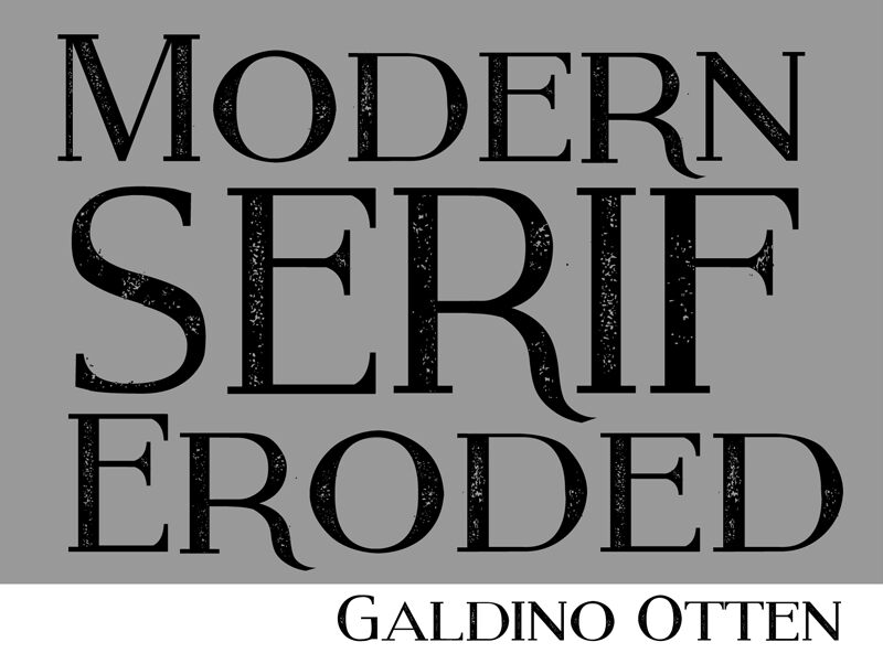 Modern Serif Eroded Schriftart