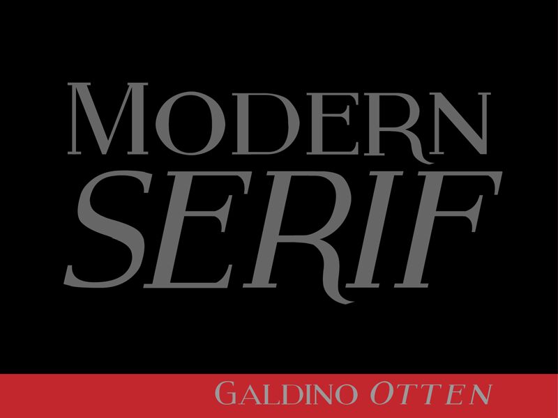Modern Serif Czcionka